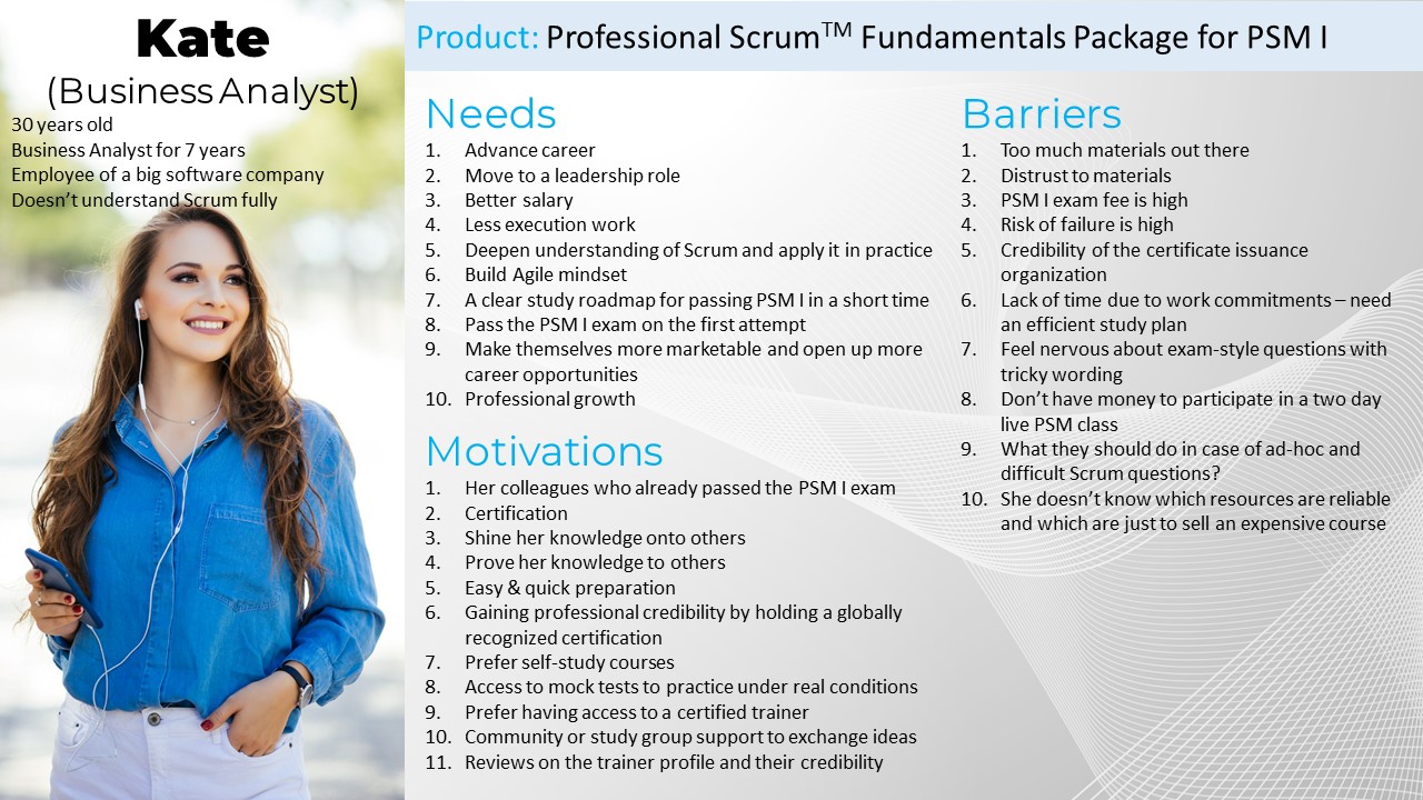 User Persona & Market Research